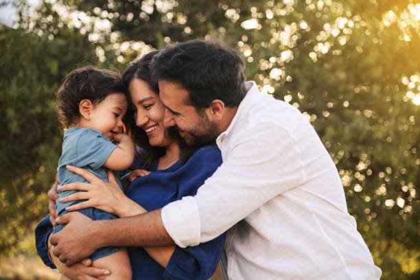 Joyful Young Family